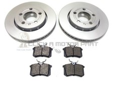 AUDI TT 1.8 20V TURBO QUATTRO 98-05 REAR 2 BRAKE DISCS & PADS CHECK SIZE CHOICE