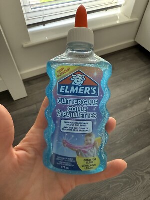 PVA Glitzerkleber | blau | 177 ml | waschbar & kinderfreundlich | ideal gegen Schleim 