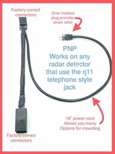 Radar Detector Power Cable Harness Fits 2019 2020 2021 2022 Chevrolet Silverado