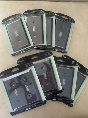 Elumina Wallplate Covers Century Aged Bronze (4)- 1 Toggle And (4)- 2 Toggle