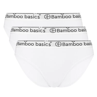 Bamboo Basics Slip Yara - White - 3-Pack Damenunterwäsche Freizeitkleidung - Bild 1 von 4