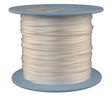 DYNEEMA corda intrecciata / corda / cavo intrecciato Ø 1,5 mm / 100 metri colore bianco / 230 daN