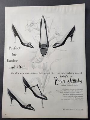 Enna Jetticks Women's Shoes-Shoes You Love To Live In-For Easter-Print Ad 1959