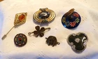 Lot of 7 Different Antique or Vintage Brooches