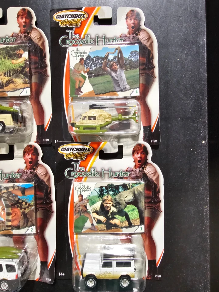 The Crocodile Hunter SET of 4 eBay 2002 MATCHBOX Collectibles MOC NEW #2 - Image 3 of 4