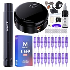 Mast Tattoo Kit Tour Air Rotary Tattoo Pen Machine Gun Kit, Super Slim  Shor...