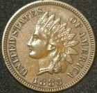 1883 Indian Head Cent - Lightly Circulated HIGH GRADE GOOD FEATURES NICE COIN