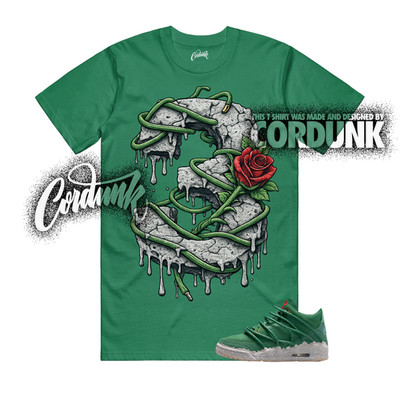 3 Concrete Rose Fir Green Red Cement Grey Teyana T Shirt Match THREE