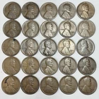 1920 D & S Lincoln Wheat Cent Penny Lot of 50 Full Roll (25 of Each Mint) AG - F
