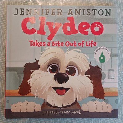SIGNED Jennifer Aniston Autographed Bookplate - Clydeo Takes a Bite 1st/1st 2024