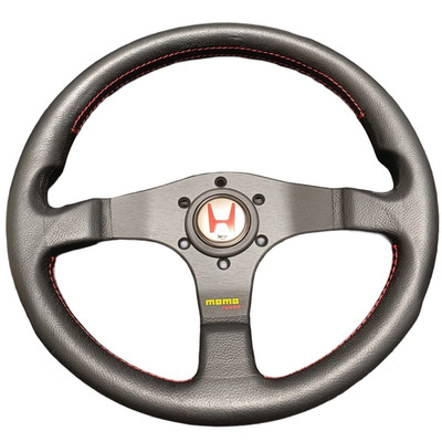 MOMO TUNER Steering Wheel 320mm Leather Honda Horn TypeR Civic