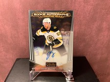 2025-26 o-pee-chee hockey Rookie Autographs JUSTIN BRAZEAU on Card AUTO. rookie card picture