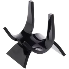 Plymor Black Acrylic Double-Scoop Display Easel, 1.75" H x 1.75" W x 1.75" D