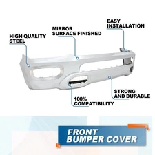 Front Chrome Bumper Cover *1 Fit For 2019 2020 2021 2022 Ram 1500