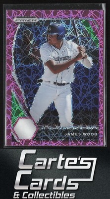 James Wood 2021 Panini Prizm Draft Picks #PDP62 Pink Velocity Prizm IMG Academy