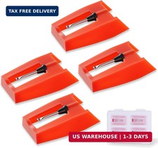 4 Pack Record Player Needle Replacement Stylus Ruby Tip for Crosley Turntable