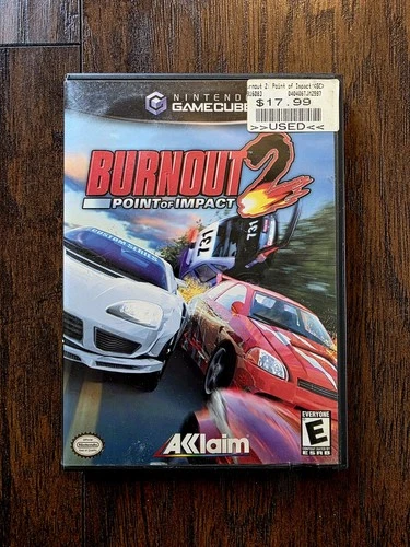 Burnout 2: Point of Impact Acclaim Nintendo GameCube Racing 30 Levels Chases CIB