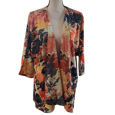 NEW LuLaRoe Fall Leaves Kimono Topper Sz L, Casual, Autumn, Classic