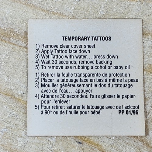 The Crow : City Of Angels Movie Promo Vintage Button Pin 1.5" & Temp Tattoo 1996 - Picture 5 of 6