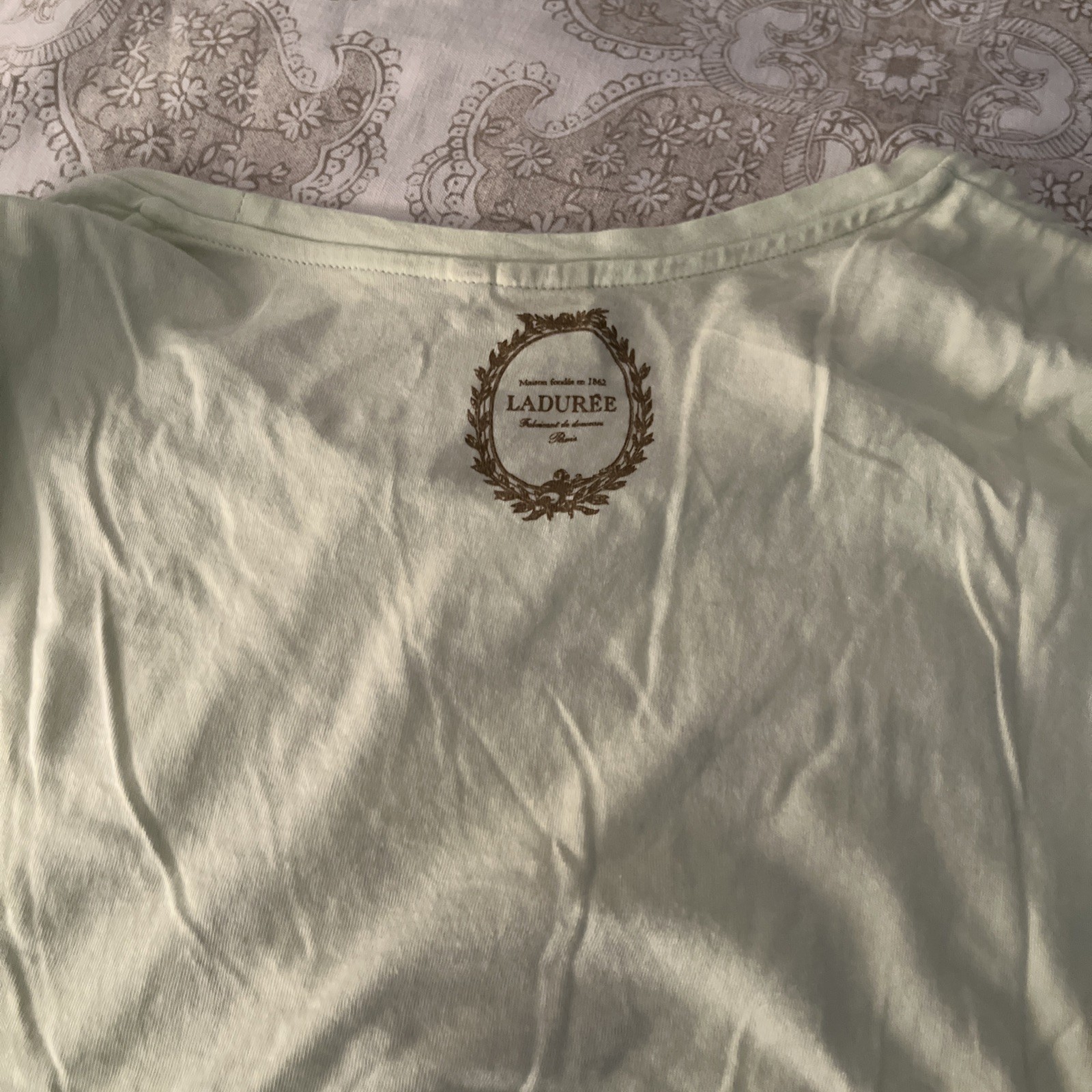 LaDuree  X Uniqlo Charity Collab Mint Green Tee S… - image 5