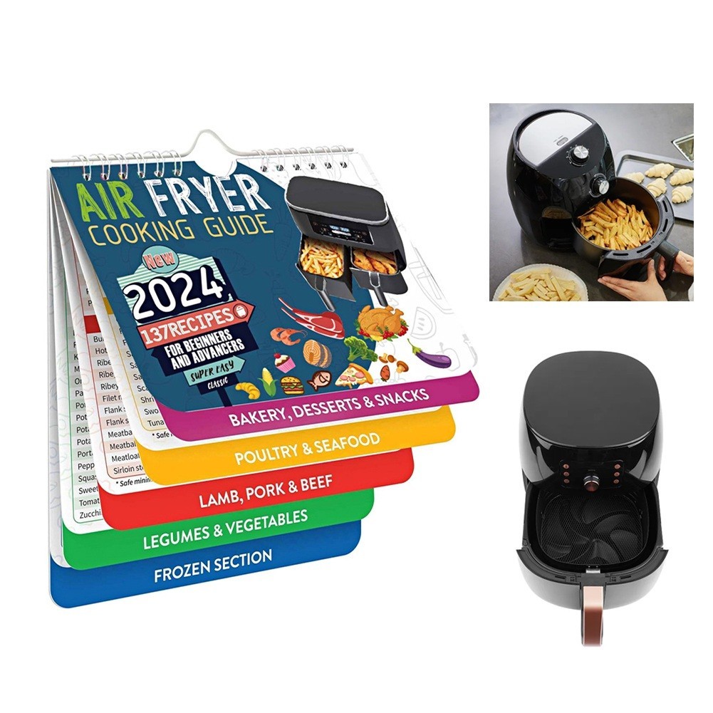 Hangable Air Fryer Cheat Sheet for Quick Access to Cooking Instructions
