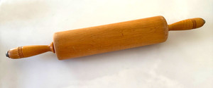 Vintage Thorpe 22” Rolling Pin 3”x12” Barrel Cheshire CT Beautiful Quality