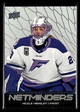 2025-26 Upper Deck PWHL Hockey Netminders #N-9 Nicole Hensley