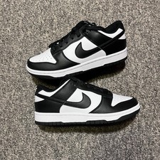 Nike Dunk Low Panda Black White Leather Sneaker Women's 7.5 DD1391-100 NO BOX