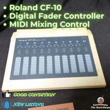 Roland CF-10 Digital Fader Controller MIDI Mixing Control Surface Tested Japan