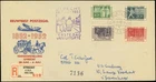 Netherlands #332-335 Stamp Centenary 1952 FDC Utrecht ITEP Exhibition Cover