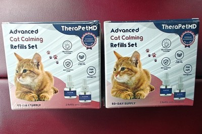 TheraPetMD Advanced Cat Calming Refill Set 2 Refills 60 Day Supply - Lot of 2