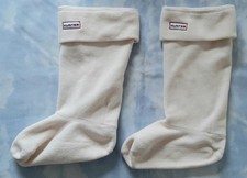 *Lovely* HUNTER/ UK3-5/ EU36-38/ Cream Fleece Welly Socks/machine wash/VGC (B19)