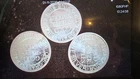 3x 1 Gram 999.9 Silver Rounds Lot #67