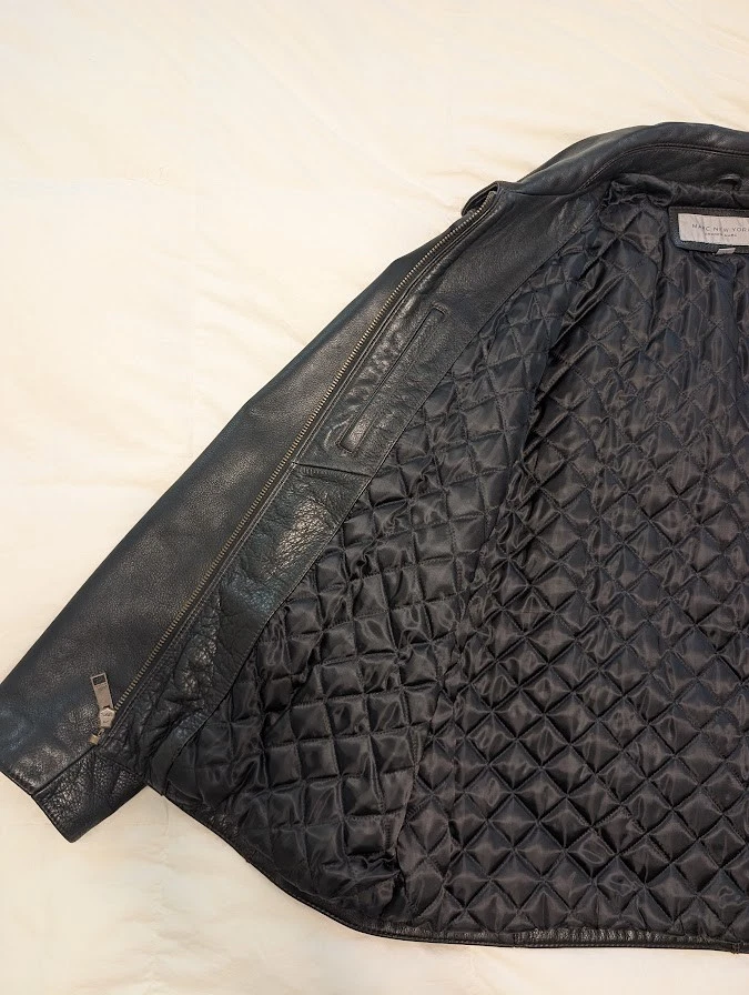 Jaqueta de couro masculina Marc New York GG - Imagem 3 de 4