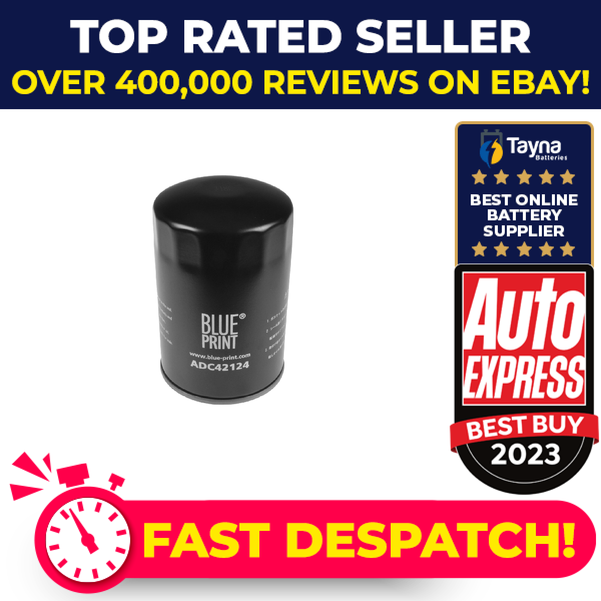 Oil Filter ADC42124 Blue Print MK666096 MK667378 Genuine Top Quality Guaranteed