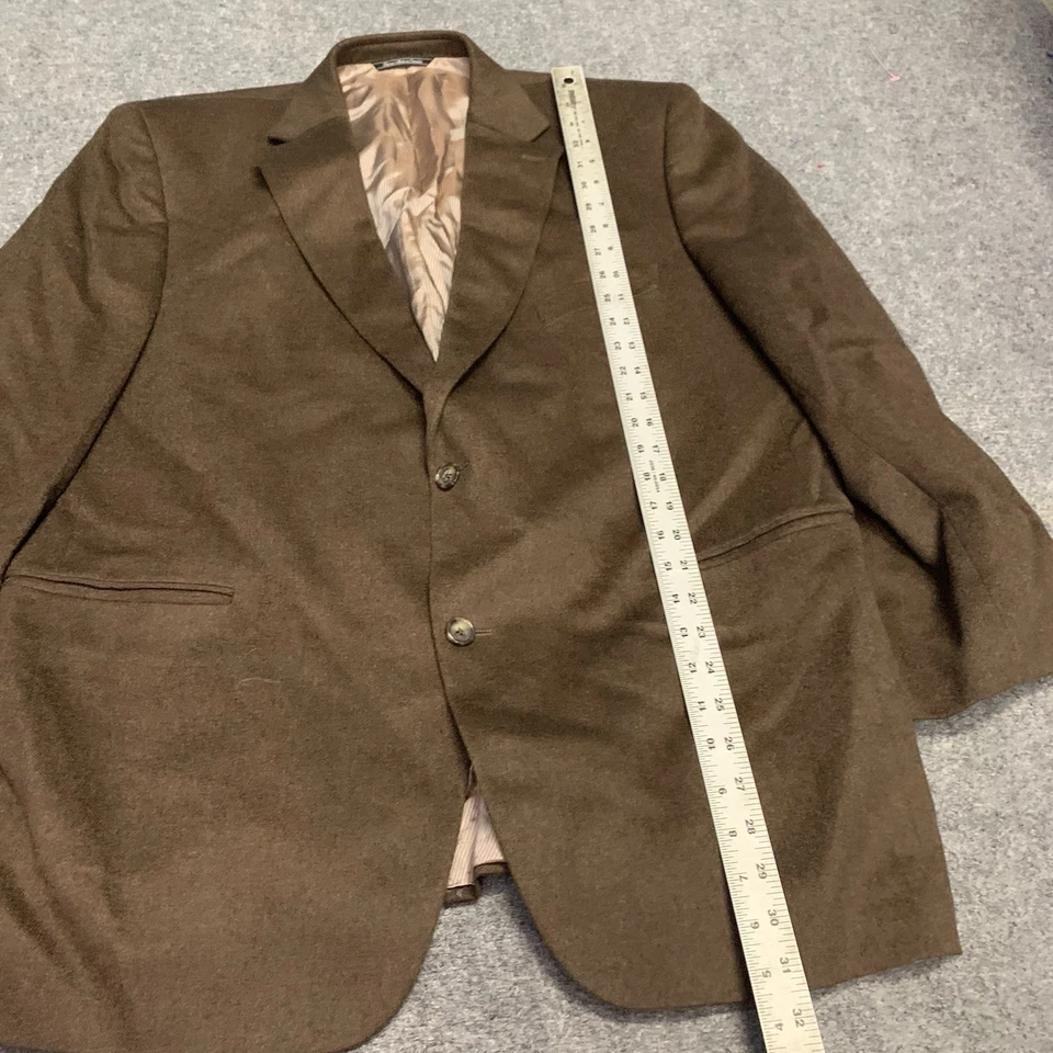 Jack Victor Cashmere and Mink Blazer 2 Botões Terno Jaqueta Masculina Luxo Canadá 46R - Imagem 4 de 4