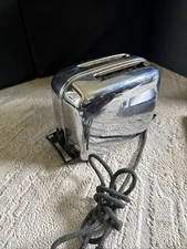 Vintage Toastmaster Model 1B24, 1950s Chrome Automatic Pop Up Toaster Tested