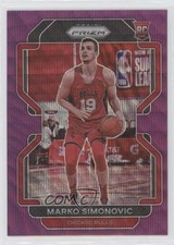 2021-22 Panini Prizm Purple Wave Prizm Marko Simonovic #166 0y4y