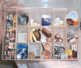 Casa de Muñecas Miniatura Surtido Accesorio de Cocina Grande 100 Piezas Lote 1:12