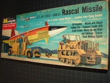 1958 ~ RARE ~ Monogram ~ US Air Force GAM-63 RASCAL Missile ~ (not Aurora)
