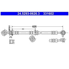 Bremsschlauch vorne links für Nissan Qashqai 2 J11 | 24552203