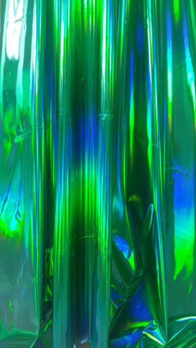IRIDESCENCE HOLOGRAM PU VINYL / 4-WAY STRETCH SPANDEX COSTUME DANCE FABRIC 54"W - Picture 53 of 120