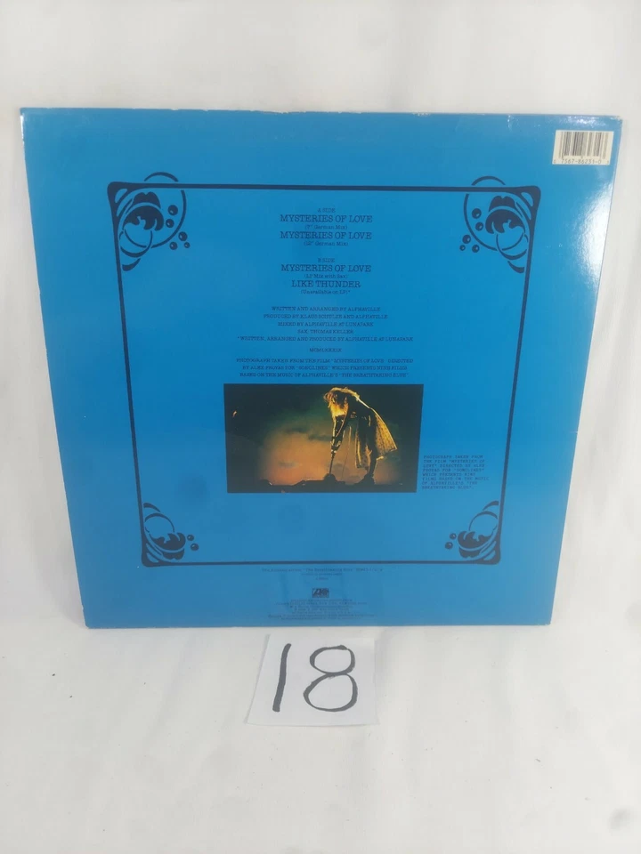 Alphaville Mysteries Of Love "The Breathtaking Blue" German 0-86231 EX/NM LP  - Image 3 of 3