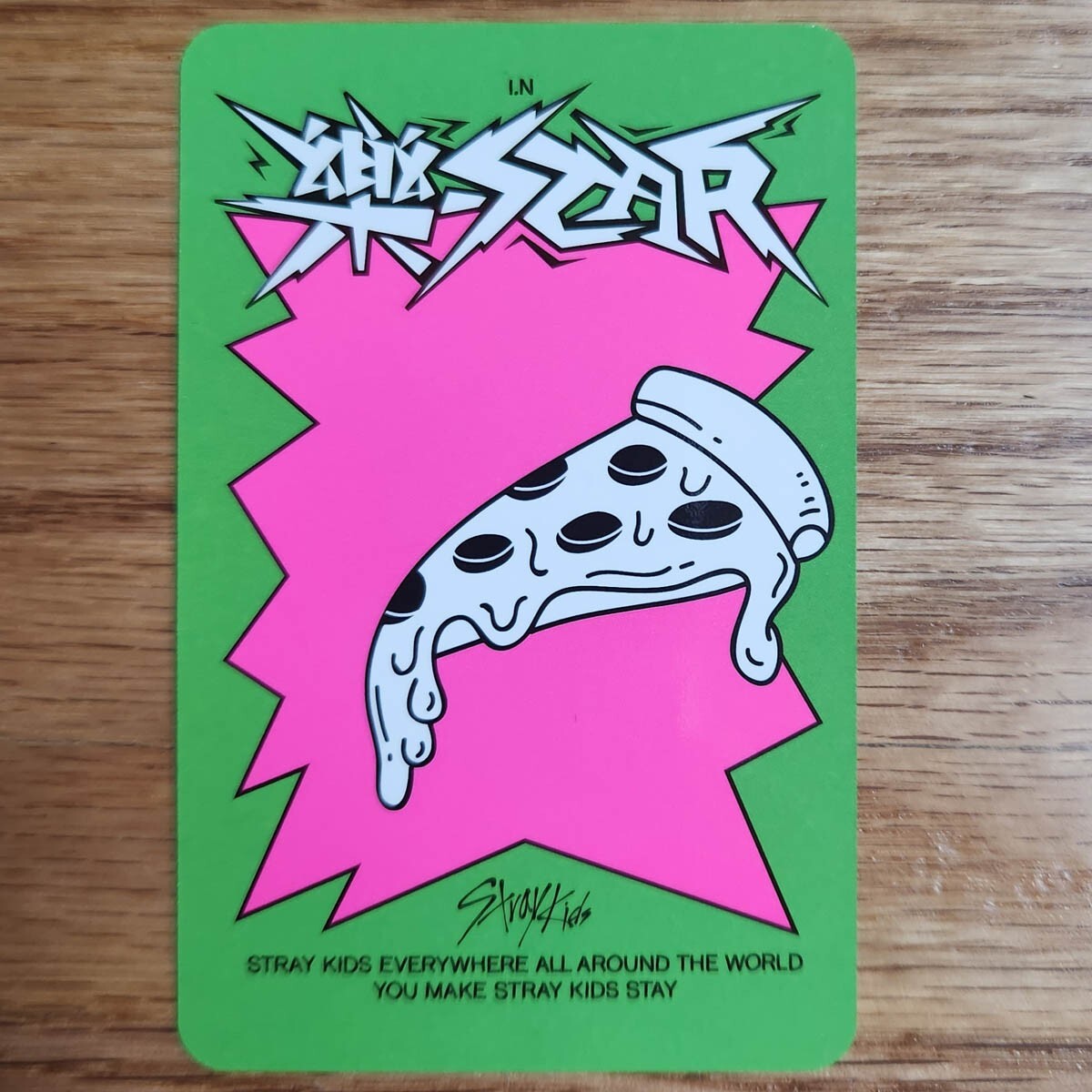 I.N Official Photocard Stray Kids Rock Star Headliner