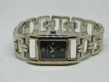 Anne Klein 10/6733 Silver Tone Quartz Analog Women's Watch Sz.6 1/2" New Battery