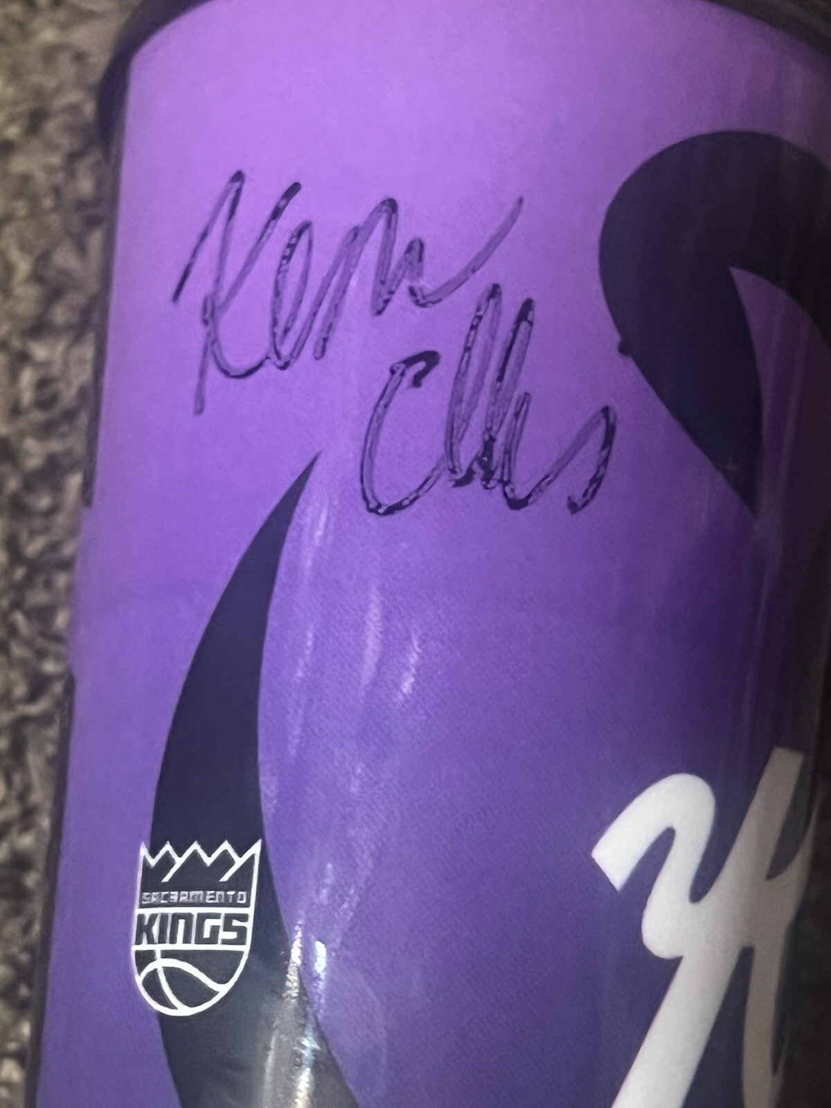 Signed Jordan Ford 23 24 Sacramento Kings Souvenir Cowbell SGA Fox