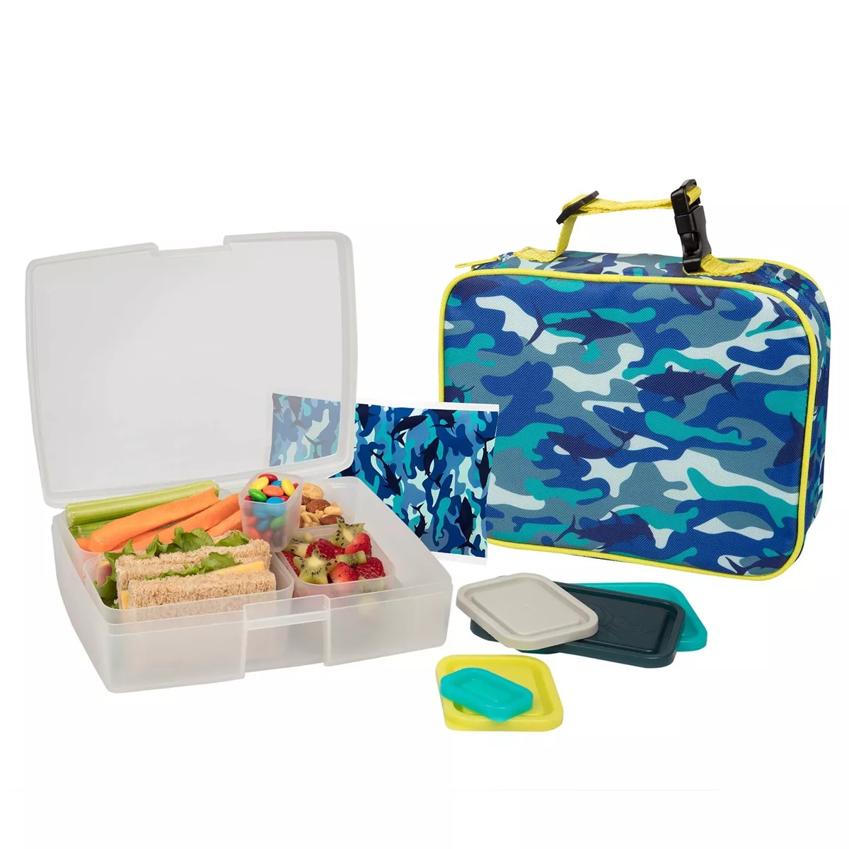 Bentology Lunch Bag and Box Set for Kids Insulated Lunchbox Tote