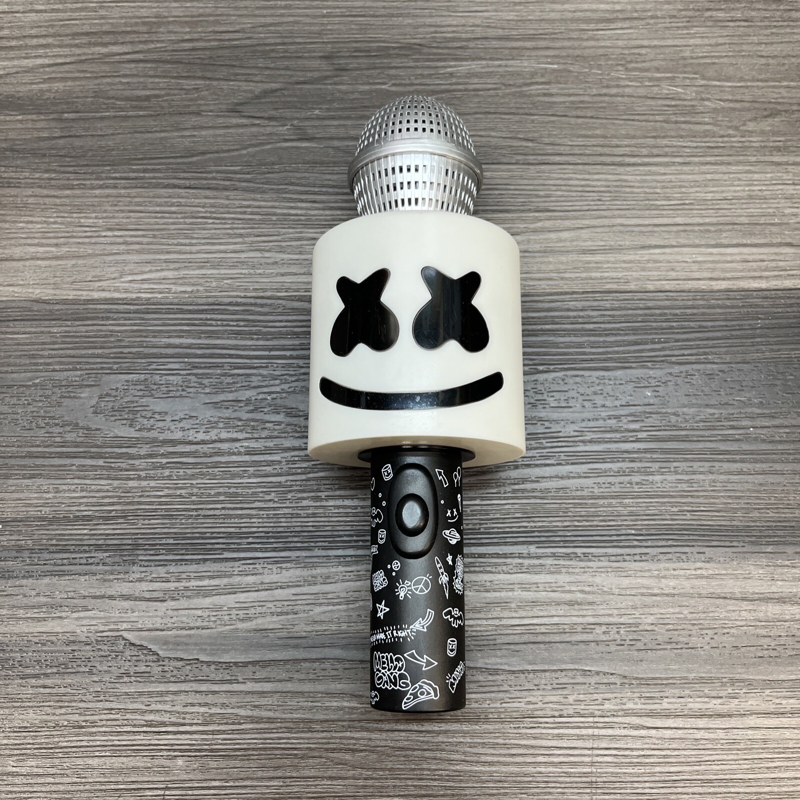DJ MARSHMELLO HELMET & MIC -LED LIGHTS- HARD PLASTIC