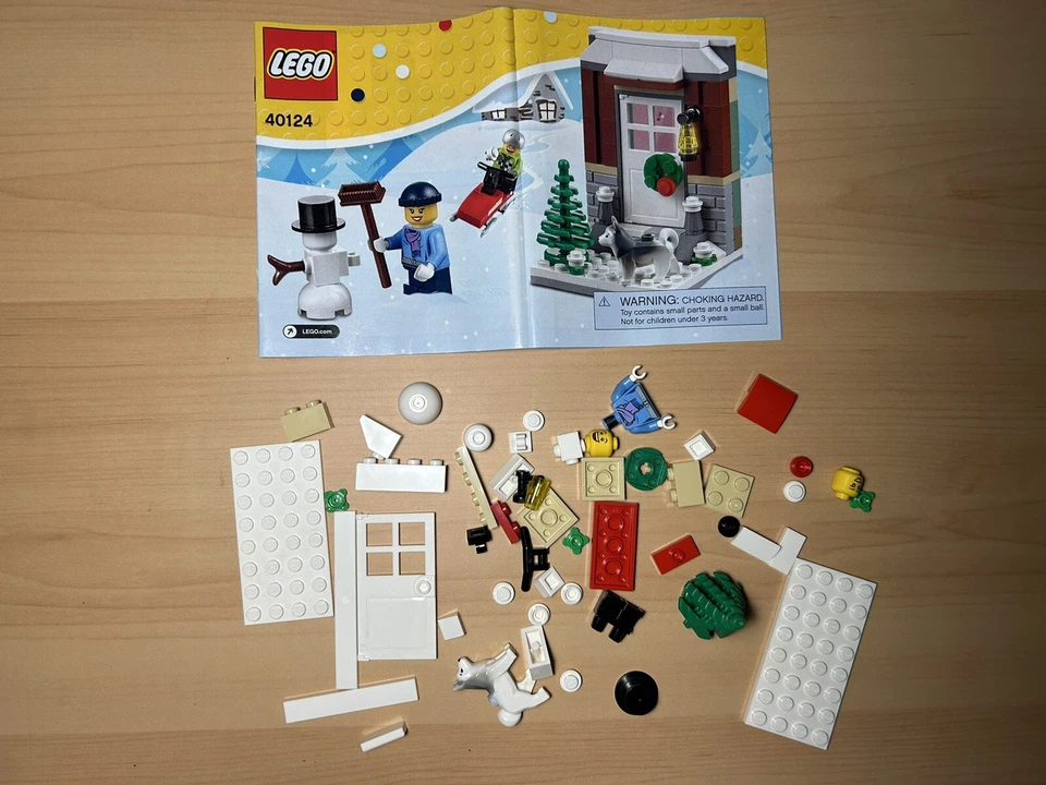 2 Conjuntos de Lego de Natal (Cavalo de Balanço #40035 e Diversão de Inverno #40124) - Imagem 3 de 4