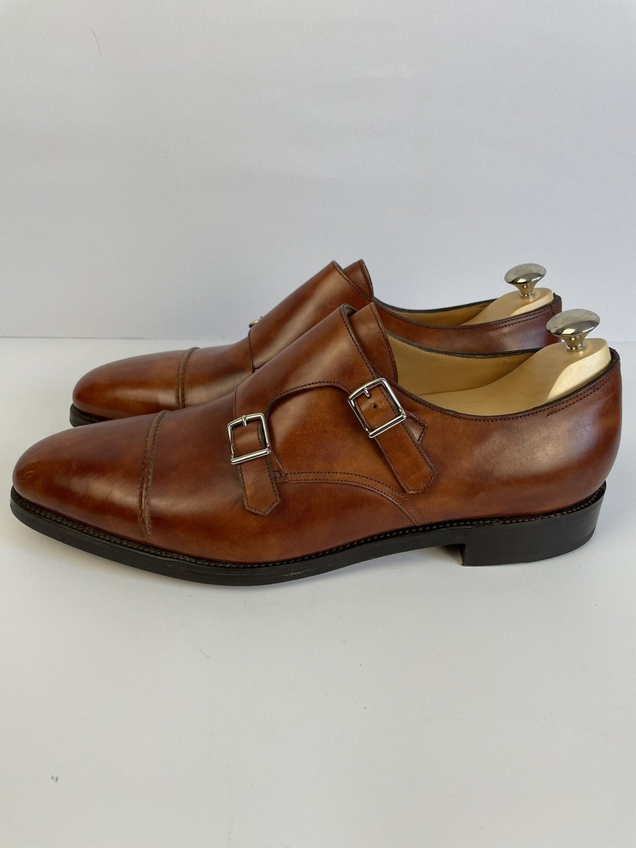 $1700 JOHN LOBB Men's William Double Monk Strap Brown $1700 JOHN LOBB Men's William Double Monk Strap Brown